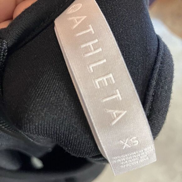 Athleta En Route Scuba‎ Dress Womens XS Black Sleeveless Racerback 511522 - Picture 7 of 11